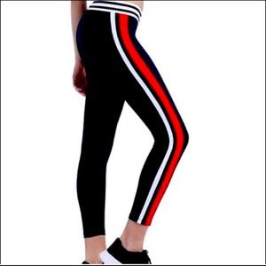 Marika Black, white, red stripes. Size medium